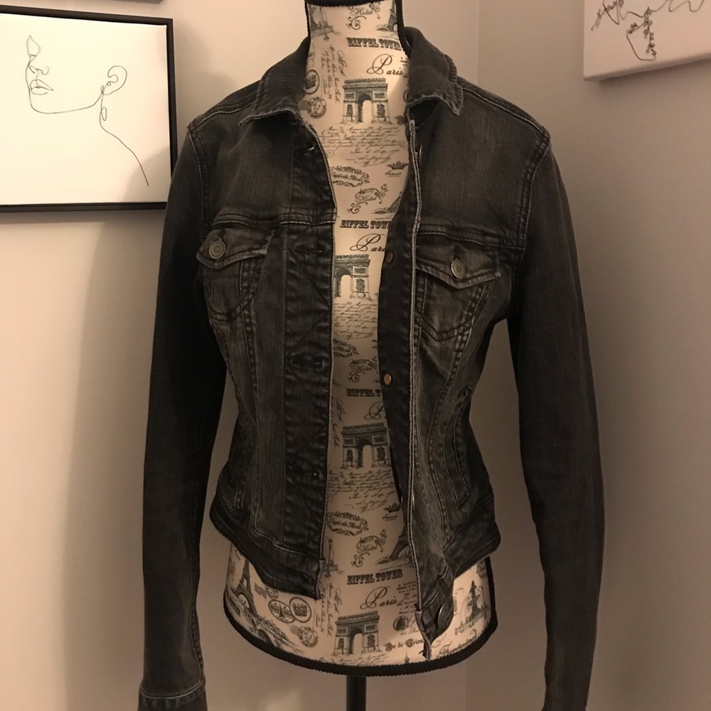 🌸 American Eagle Black Jean Jacket 🌸